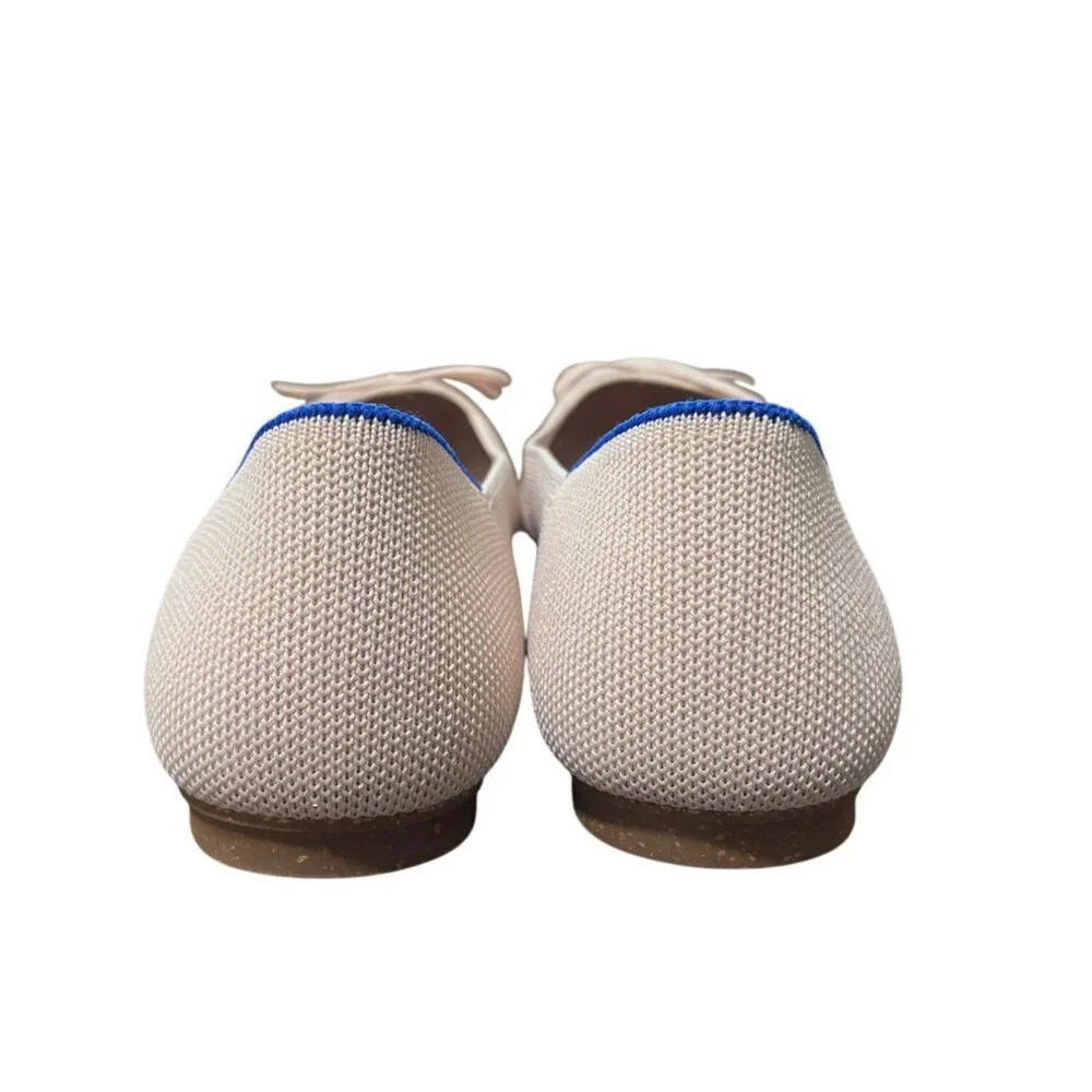 Rothys The Ballet Flat Round Toe Bow Womens Size 8 Light Pink - Picture 5 of 10